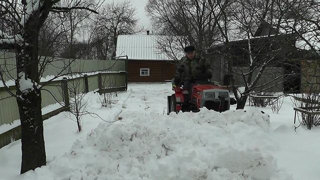 Первый снег, испытание, МТ 180 Д.