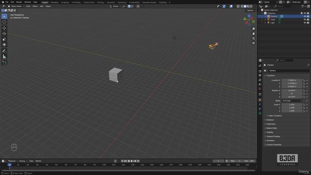 2 -Moving the 3D Cursor with the Snap