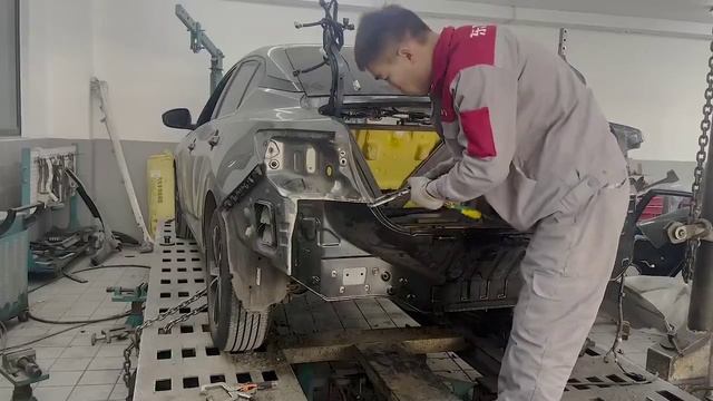 Ремонт Nissan Sylphy после столкновения, который стоит до 1000 долларов. Идеальное восстановление.