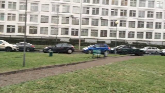 Снегопад в Москве 8 октября