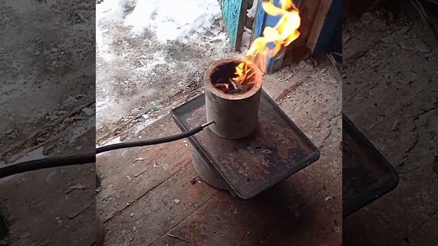 Печь для плавки цветных металлов. Полное видео уже на канале.