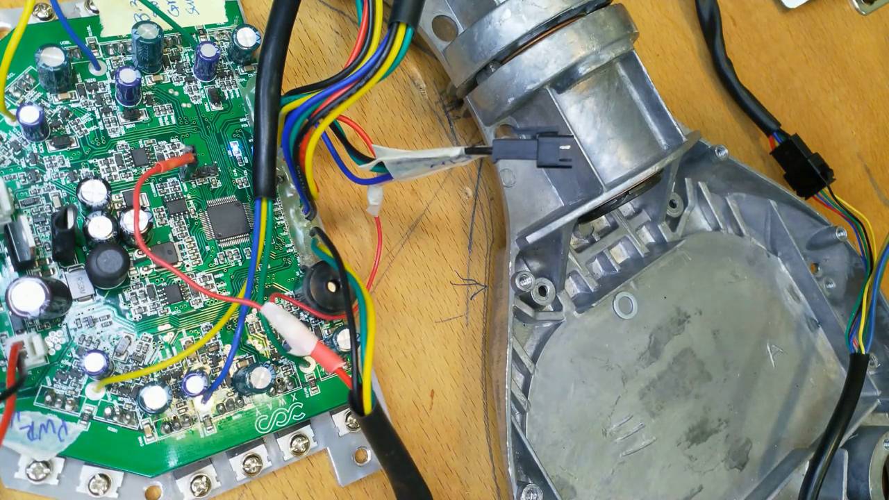 Как взломать материнскую плату гироскутера, Прошивка STM32, BLDC моторная тележка