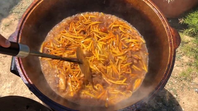 UZBEKISTAN! UZBEK PILAF ! BEST RECIPE! WE COOK IN KAZAN! ASMR