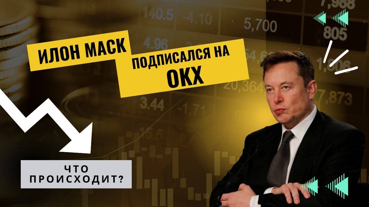 Илон Маск подписался на аккаунт криптобиржи OKX \ Binance выкупает все слабые Криптокомпании