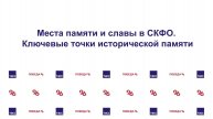 Места памяти и славы в СКФО. Ключевые точки исторической памяти