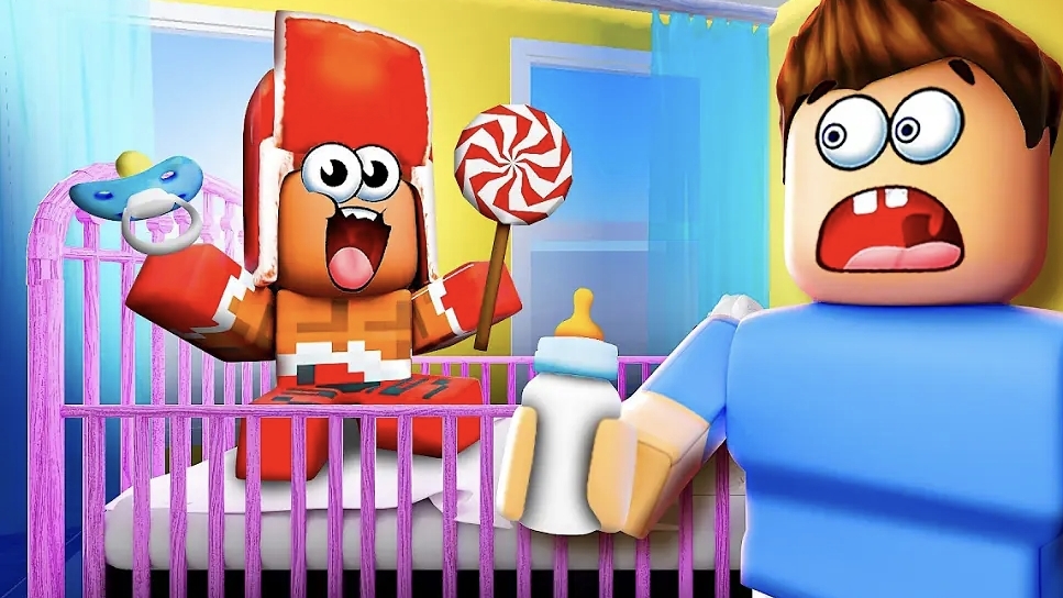 👶🏼 МОЙ ДРУГ СТАЛ МАЛЫШОМ В РОБЛОКС! 😱 ЧТО МНЕ ТЕПЕРЬ С НИМ ДЕЛАТЬ?!