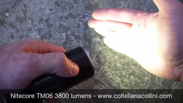 Nitecore TM06 3800 lumens Flashlight Review by Coltelleria Collini - torcia a led