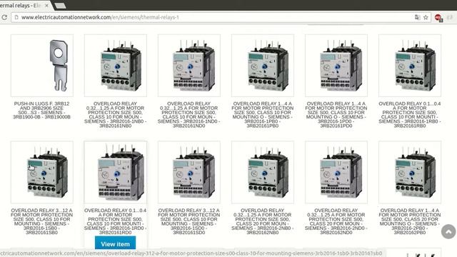 Buy Thermal Relays SIEMENS