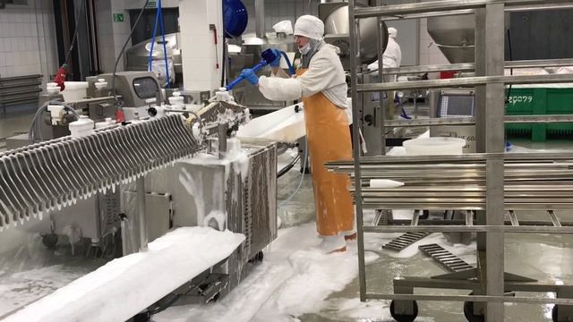 Пенная мойка SPS-3A на пищевом предприяти
