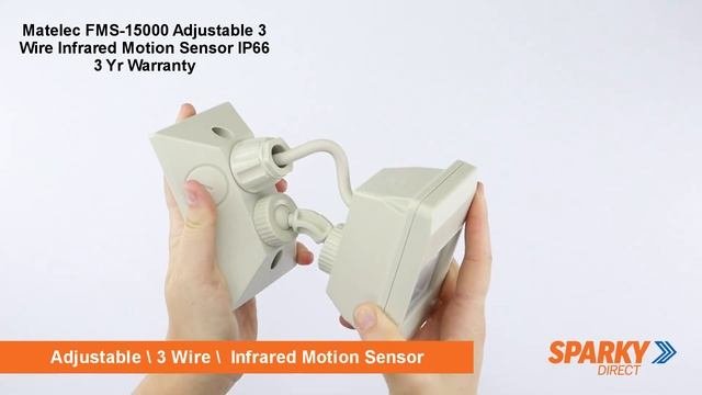 Matelec FMS-15000 | Adjustable 3 Wire Infrared Motion Sensor IP66 3 Yr Warranty