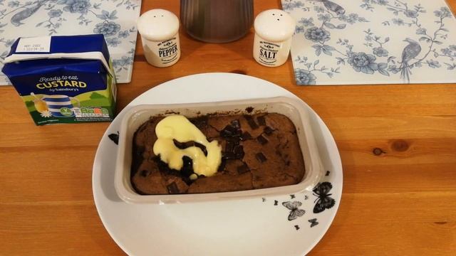Food Reviews For You UK Sainsburys Belgian Chocolate Brownie Pudding Review 2022
