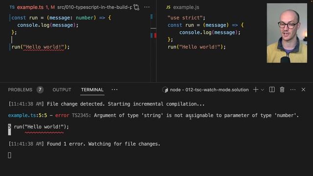 012 Use tsc's Watch Mode to Automatically Compile TypeScript Files
