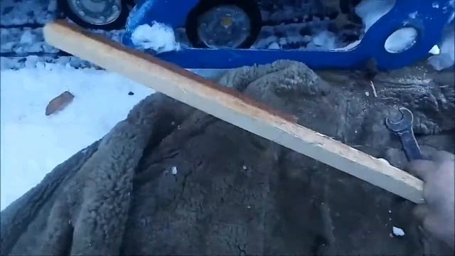 Натяжка гусеницы на мотобуксировщике север ск