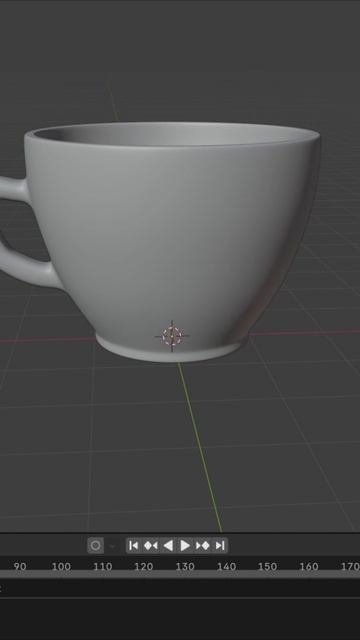 Моя модель кружки в Blender