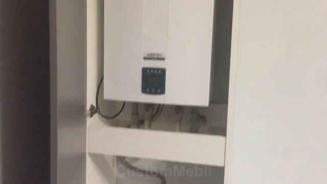 Кухня кутова 'Білий' та 'Діамант сірий' виготовлена на замовлення.