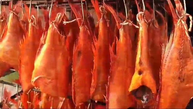 Морской окунь горячего копчения