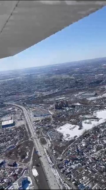 на арендованном самолёте над Сибом.