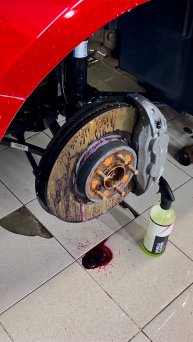Очистка тормозных дисков составом WHEELS CLEANER ✨