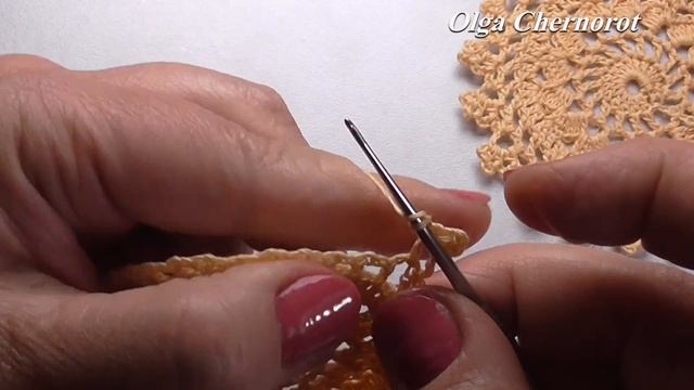 Motif crochet  Pattern VERY EASY tutorial for  doily Мотив крючком