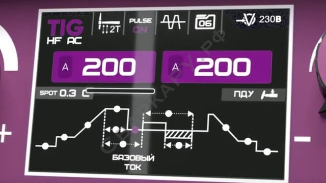 Установка для аргонодуговой сварки Старт modelTIG 230 AC:DC TIG Pulse