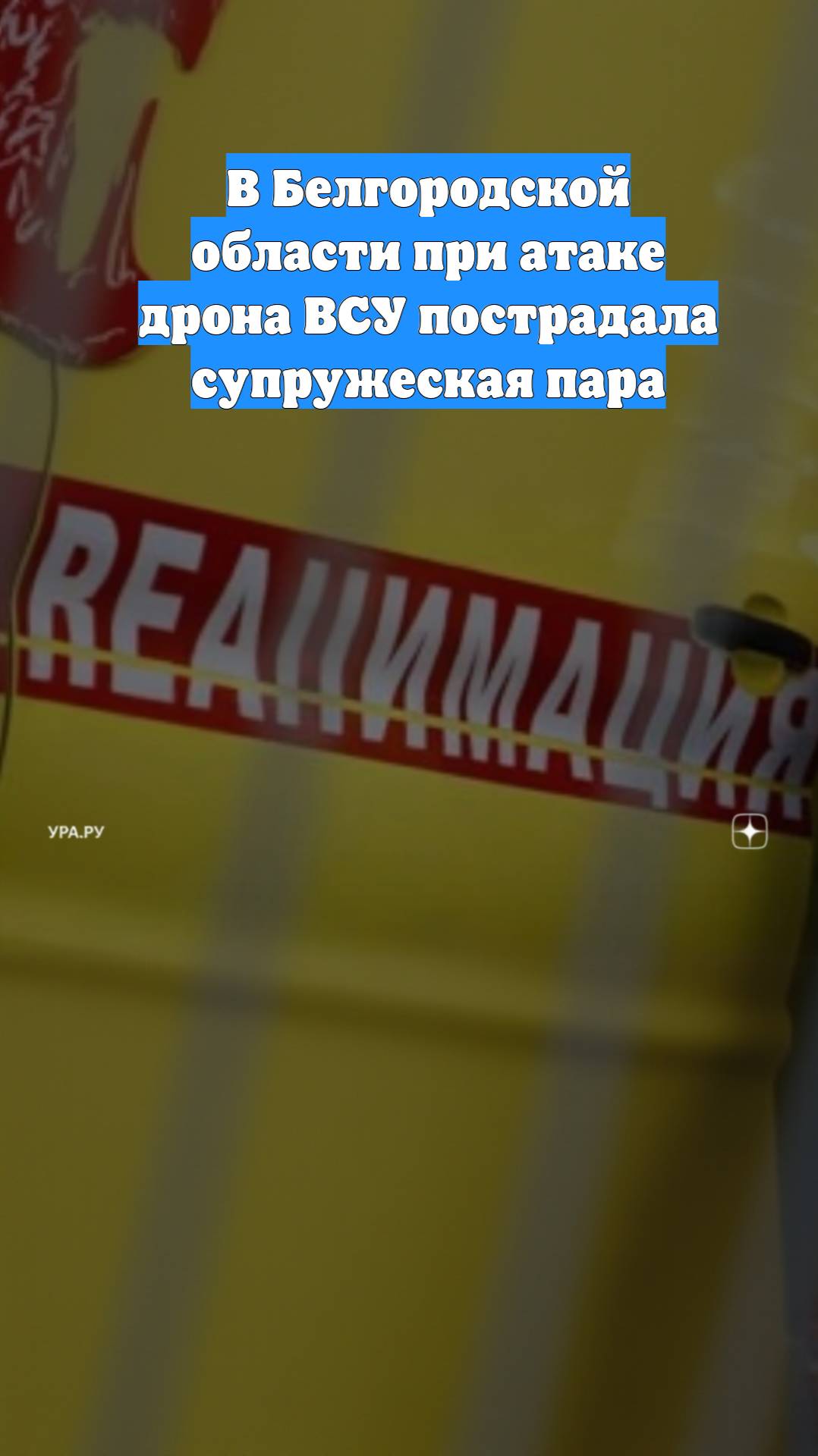 В Белгородской области при атаке дрона ВСУ пострадала супружеская пара