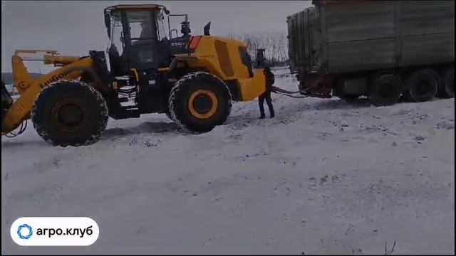 Зимние приключения на погрузке зерновых