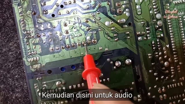TV SAMSUNG SLIM  CRT TEGANGAN B+170 AKIBATNYA LAMPU POWER HIDUP SEBENTAR