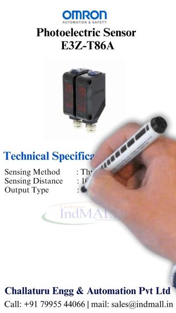 Omron Photoelectric Sensor: E3Z T86A | +91 79955 44066#industrialautomation#Shorts#sensor