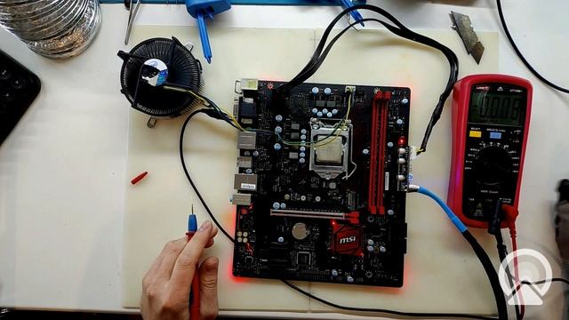 MSI B250M GAMING PRO - горит CPU LED. Не поднимается питание процессора.