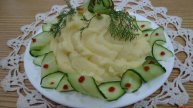 Воздушное картофельное пюре со сметаной и яйцом