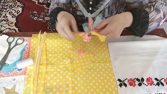 Кукла-мотанка из салфеток
