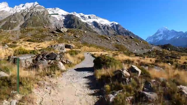 Virtual Run 10K | Virtual Running Videos For Treadmill | Treadmill Workout Mount Cook New Zealand