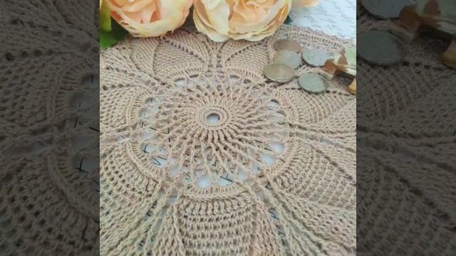 Салфетка крючком LIRA "денежный магнит" Дизайнер @kolesnikovatatia_handlife совместно с @vyu.ga