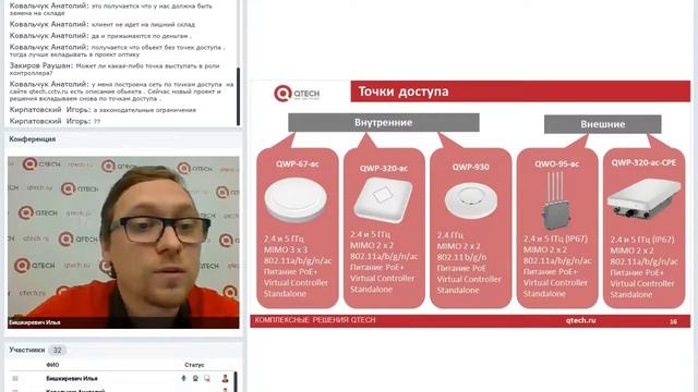 Беспроводные решения QTECH. Вебинар от 25.10.2018