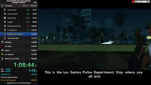 Разбор спидрана. GTA San Andreas