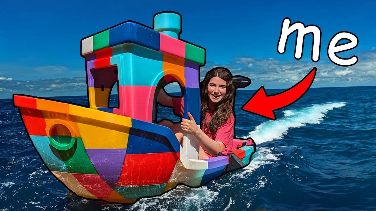 I 3D Printed a Boat (World's Largest Benchy!) \ Emily The Engineer