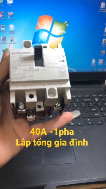 Aptomat 40A chống giật . Mới 99%. BH 24 tháng .