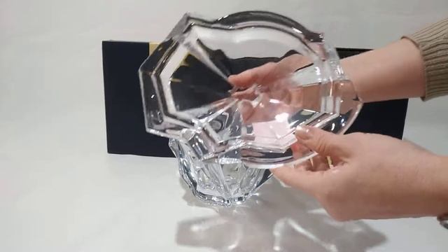 Конфетница Bohemia Angle 220мм с крышкой - обзор