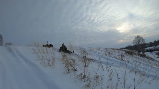 снегоход ларвен  пробный выезд