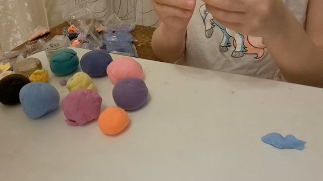 Цветы из воздушного пластилина