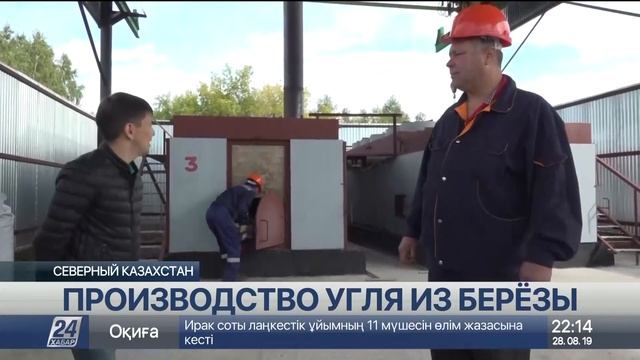 Производство угля из берёзы запустили на севере Казахстана