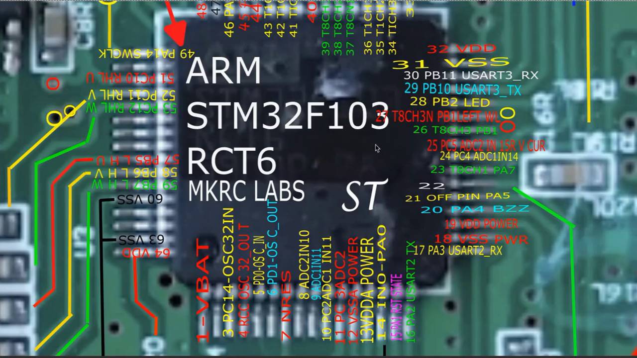 Управление BLDC моторами с помощью STM32 в гироскутере
