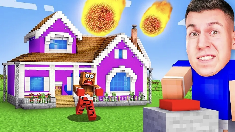24 ЧАСА ПРАНКУЮ ДОМ ДРУГА ЧЕЛЛЕНДЖ! ОН ТАКОГО НЕ ОЖИДАЛ В МАЙНКРАФТ!