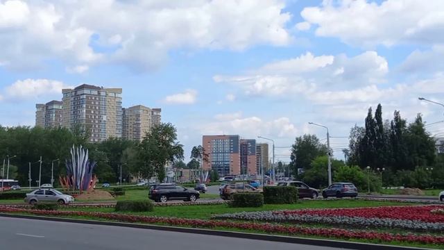 Развязка на шоссе космонавтов у Гознака.