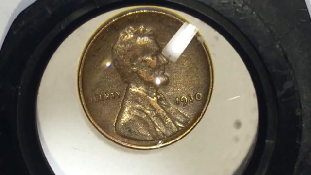 American 1 cent 1930-91 years old.