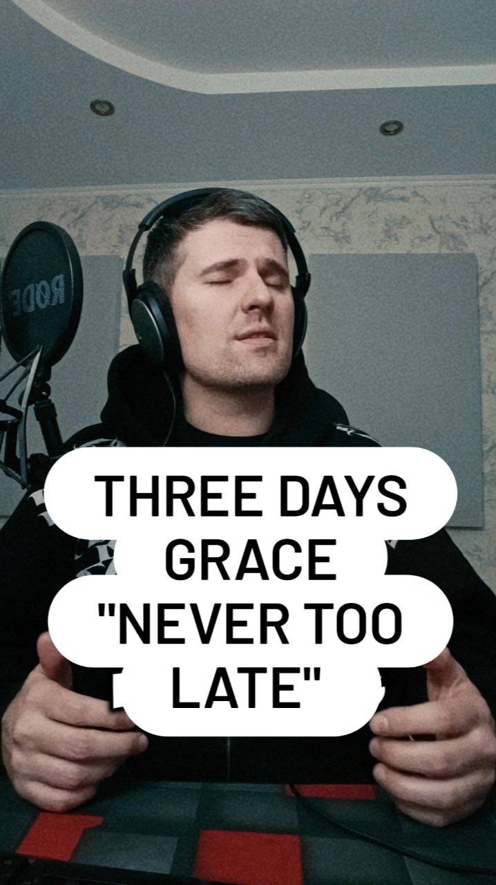 Three Days Grace - Never Too Late (live vocal cover)