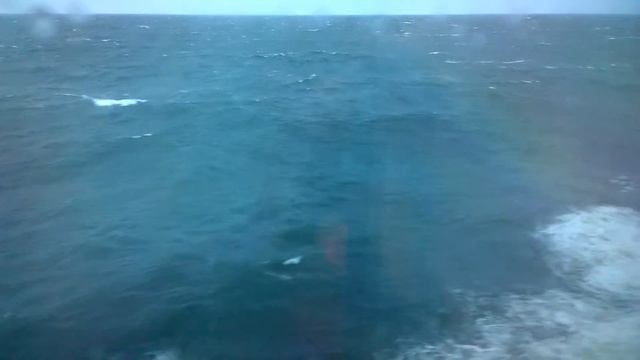 A strorm at the sea between Estonia and Finland