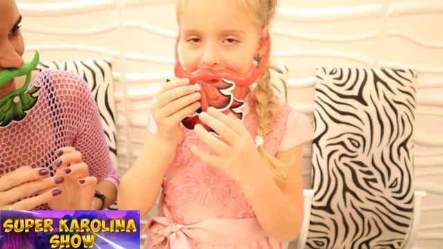 Игры для детей. Детская настольная игра битва бородачей. Детское видео.