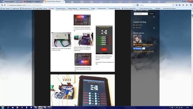 Projetos Arduino Bluetooth Wifi 3G Relés Leds RGB Sensores: LM35, LDR, DHT11, HC-SR04, MQ7