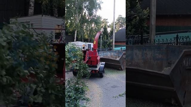 Измельчитель дерева DH-50 в работе. Отзыв клиента. РУБИТЕХ
